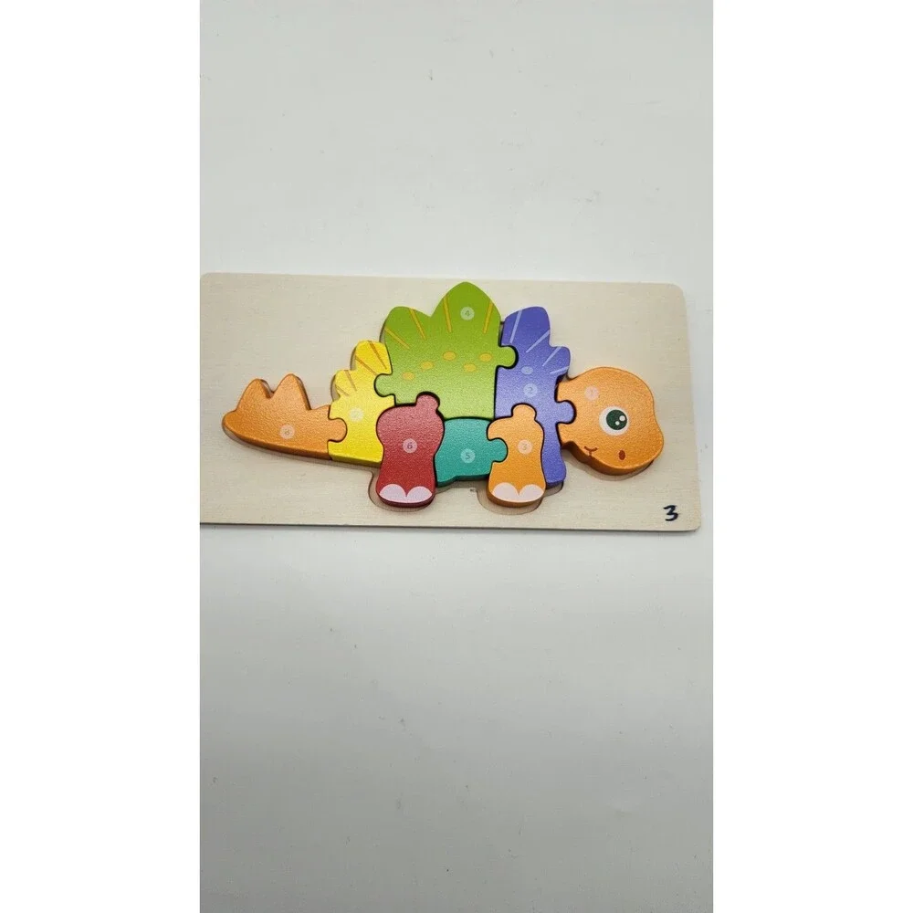 6-Pack Dinosaur Puzzles for Kids Ages 3-5 - Montessori Toys for 2 Year Old - ...